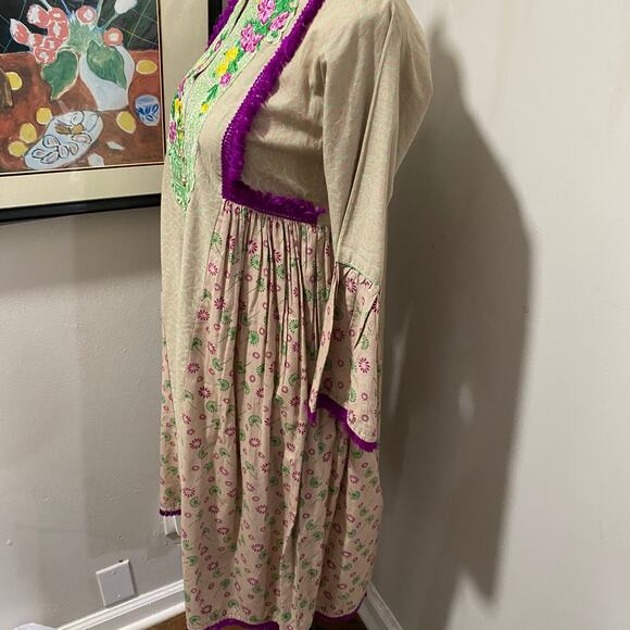 The Fads Dress EU Size 38 = US 6 = US Small Embroidered Dress with Tassels - Picture 7 of 9